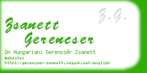 zsanett gerencser business card